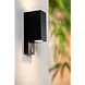 Lucide Lucide ZARO - Wandspot / Wandlamp Binnen/Buiten - 2xGU10 (MR16) - IP65 - Beweging & dag/nacht sensor (uitschakelbaar) - Zwart