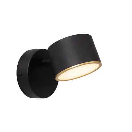 Lucide LED Wandlamp Zwart – 9W – 2700K Extra Warm Wit – Dimbaar – Modern Design Lucide LED Wandlamp Zwart – 9W – 2700K Extra Warm Wit – Dimbaar – Modern Design