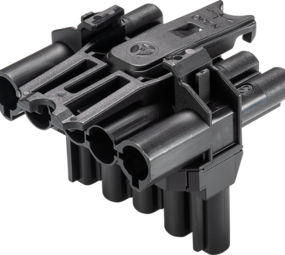 LCB Wieland GST18i5 T-Splitter 5-polig Zwart - 1x In / 2x Uit - 20A - 250/400V - IP20/IP40 LCB Wieland GST18i5 T-Splitter 5-polig Zwart - 1x In / 2x Uit - 20A - 250/400V - IP20/IP40