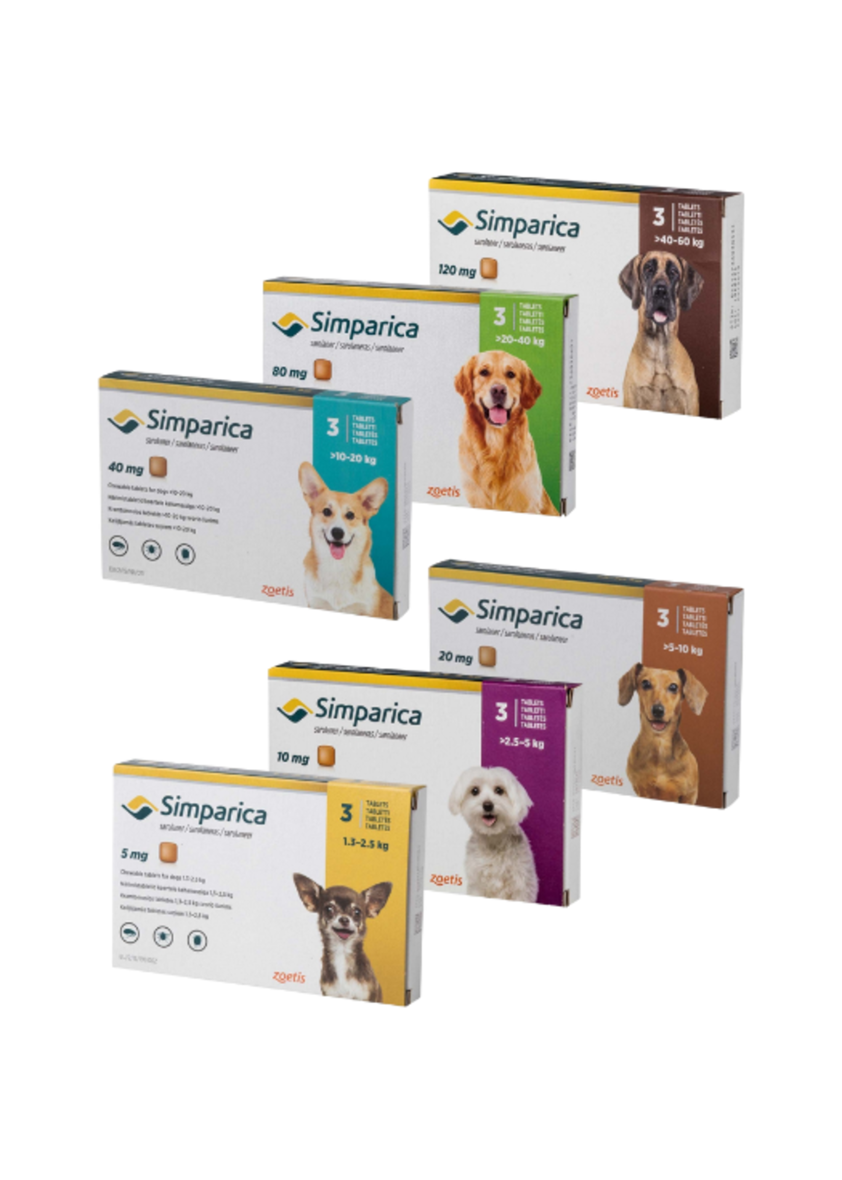 Simparica Hund Kautablette Flöhe/Zecken Diermedicatie.nl/de/ - Diermedicatie.nl