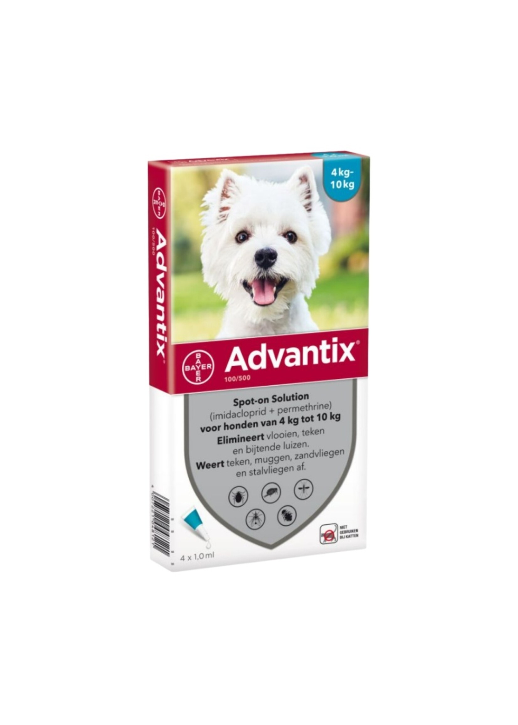 Advantix Advantix hond | Spot-on tegen vlooien en teken voor honden