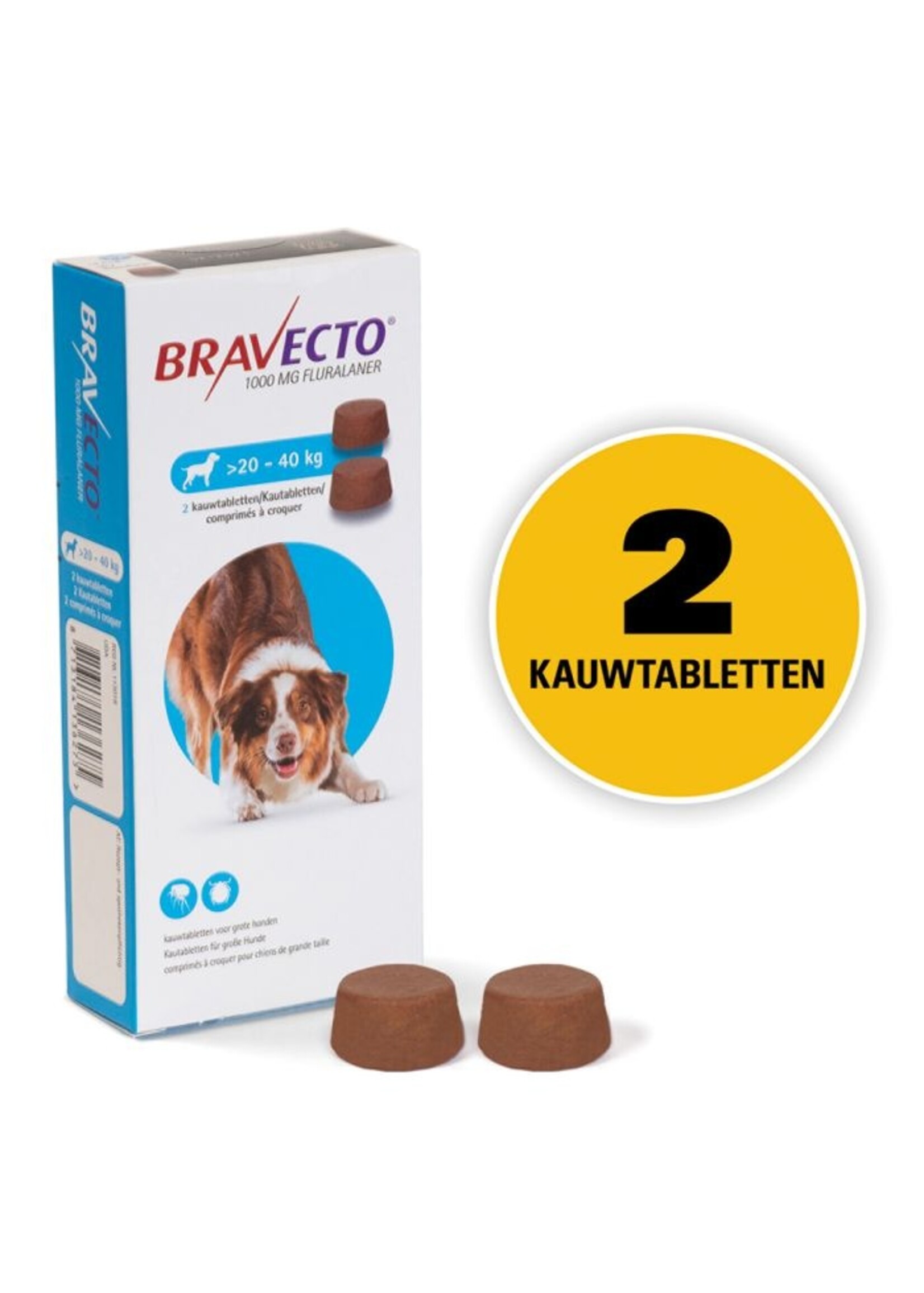 Bravecto Hond  | Tabletten tegen vlooien, teken en mijten