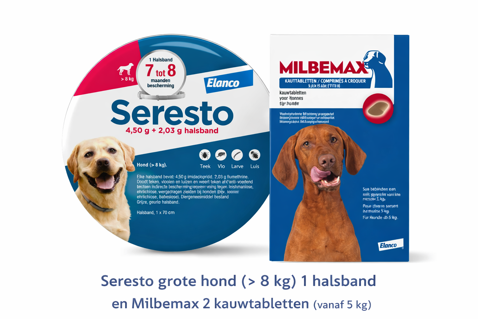 Seresto hund und Entwurmungsmittel | fr groe Hunde - Diermedicatie.nl