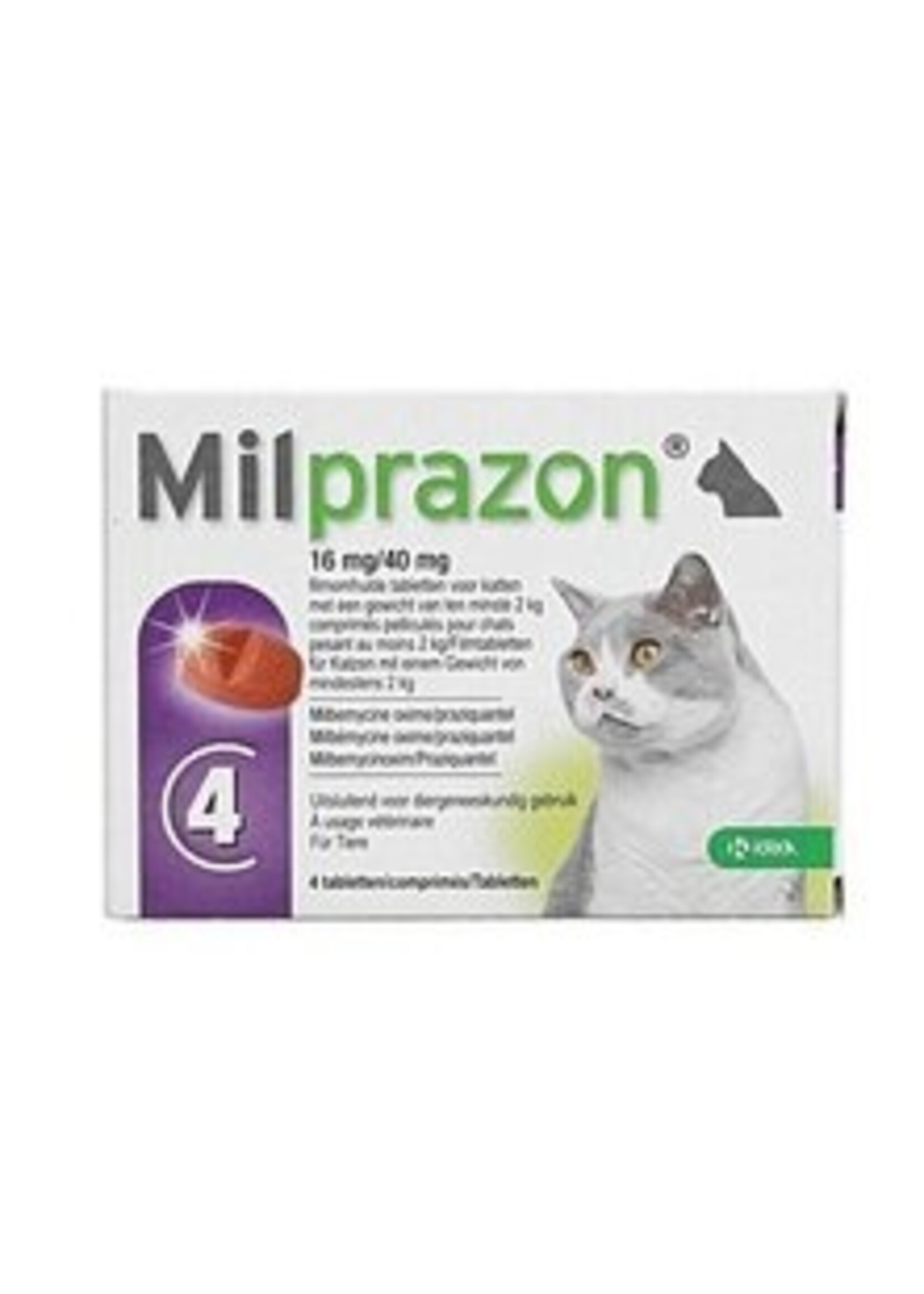 Milprazon Milprazon groβe Katze | 16 mg/40 mg | 4 Tabletten