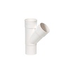 Dyka hwa T-stuk 45° verjongd / spie (wit) Dyka hwa T-stuk 45° verjongd / spie (wit)