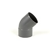 Dyka PVC bocht 45° lijmmof / spie Dyka PVC bocht 45° lijmmof / spie