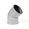Dyka PVC bocht 45° 2x manchet Dyka PVC bocht 45° 2x manchet