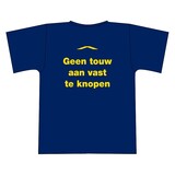 "Geen touw aan vast te knopen" tshirt "Geen touw aan vast te knopen" tshirt