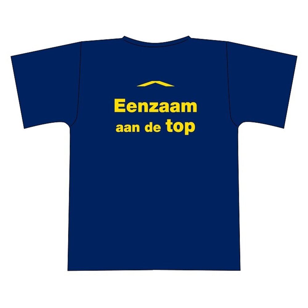 "Eenzaam aan de top" tshirt