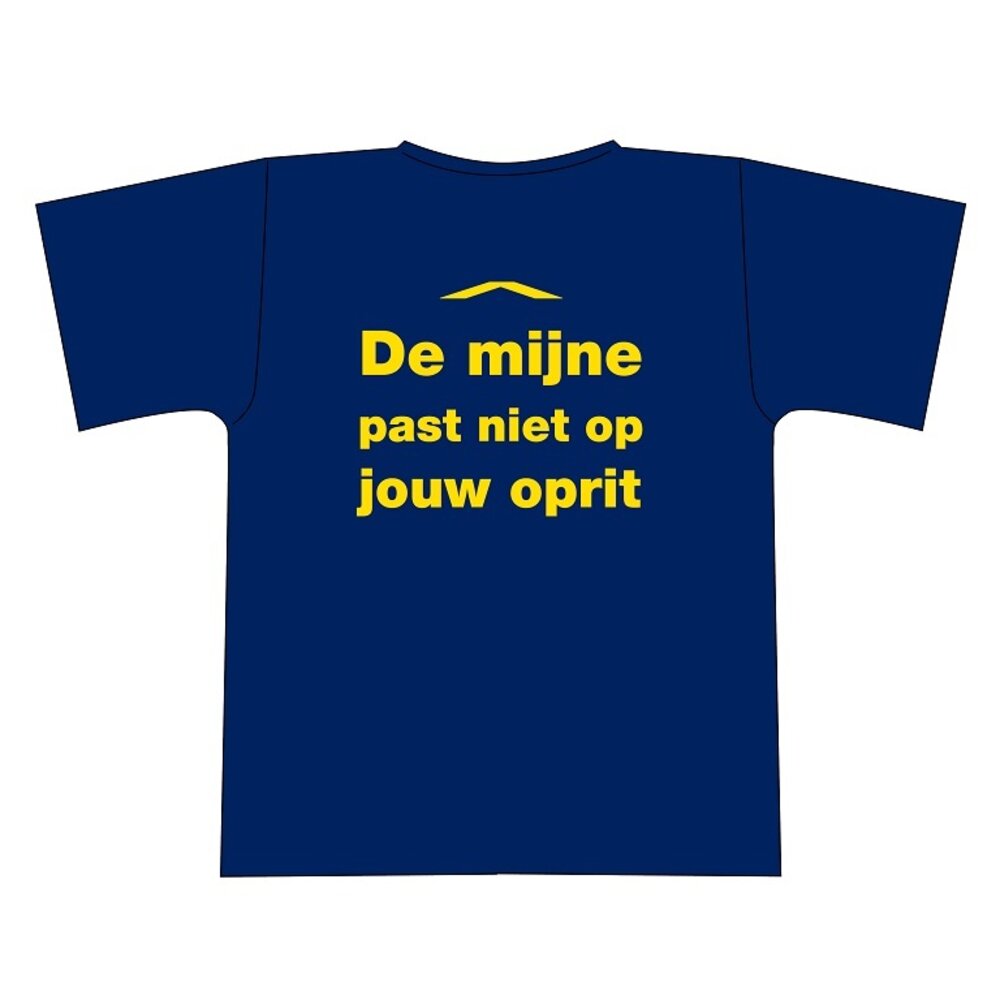 "De mijne past niet op jouw oprit" tshirt