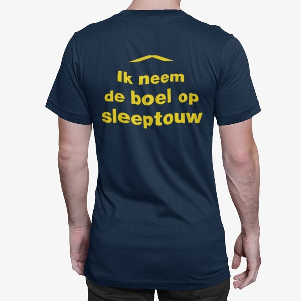 "Ik neem de boel op sleeptouw" tshirt