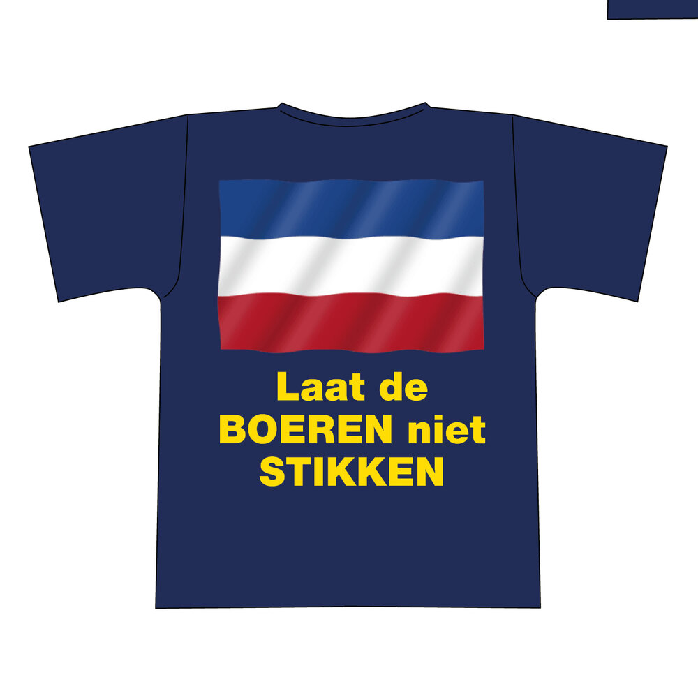 "Laat de boer niet stikken" tshirt