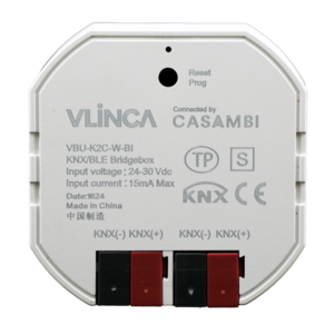 Gateway KNX2CASAMBI Vlinca, max.16 scenes, VNU-KBC-W-BL