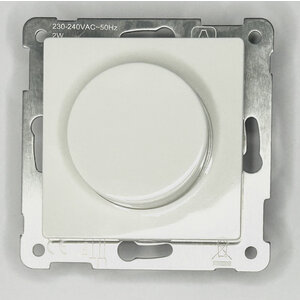 Draaiknop, fase-dimmer, 250VA, voeding fase- + schakeldraad