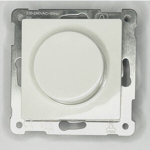 UNI-BEDIM-D-CAS: Draaiknop, fase-dimmer, 250VA, voeding fase- + schakeldraad