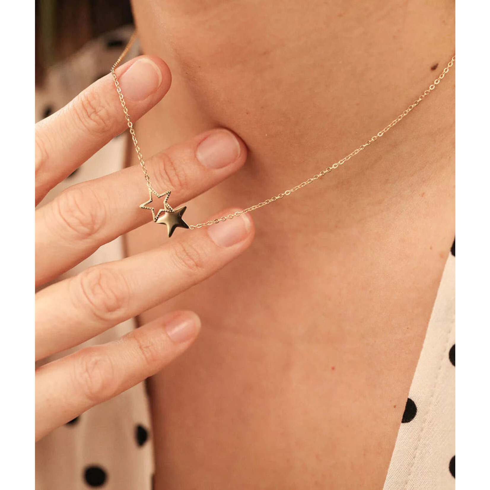 ZAG Bijoux Double star Necklace