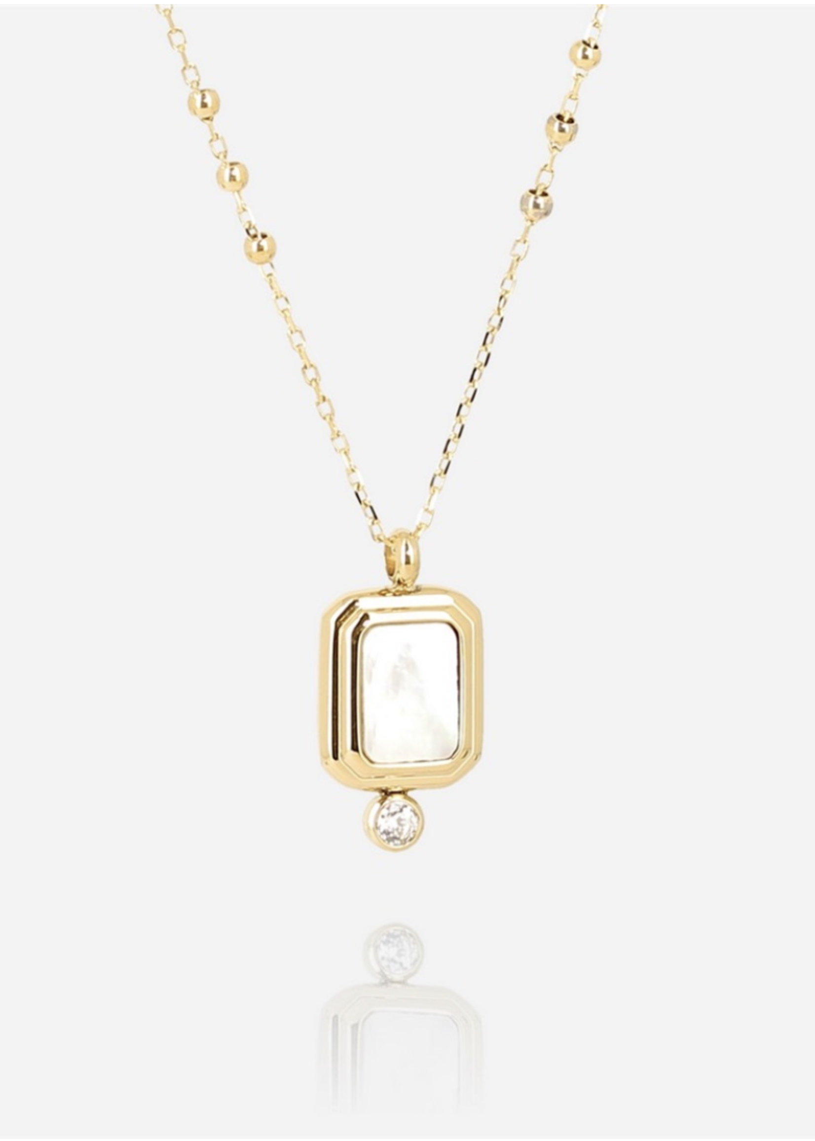 ZAG Bijoux Samara Necklace - Mother of Pearl