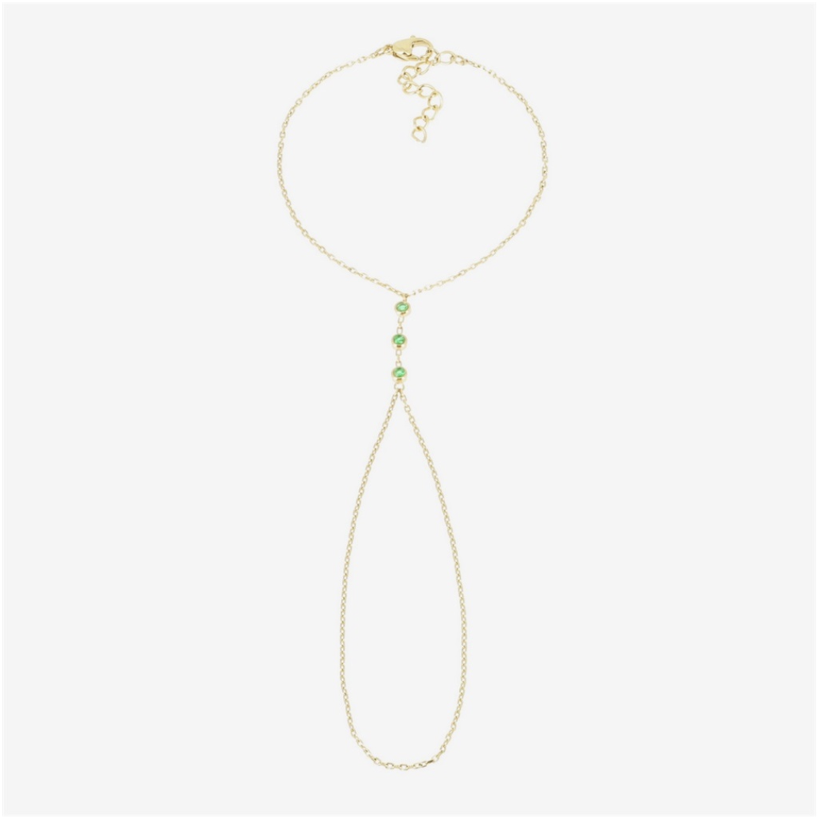 ZAG Bijoux Salia Hand Jewel - Green