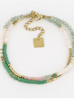 ZAG Bijoux Beads Wrap Bracelet - Green