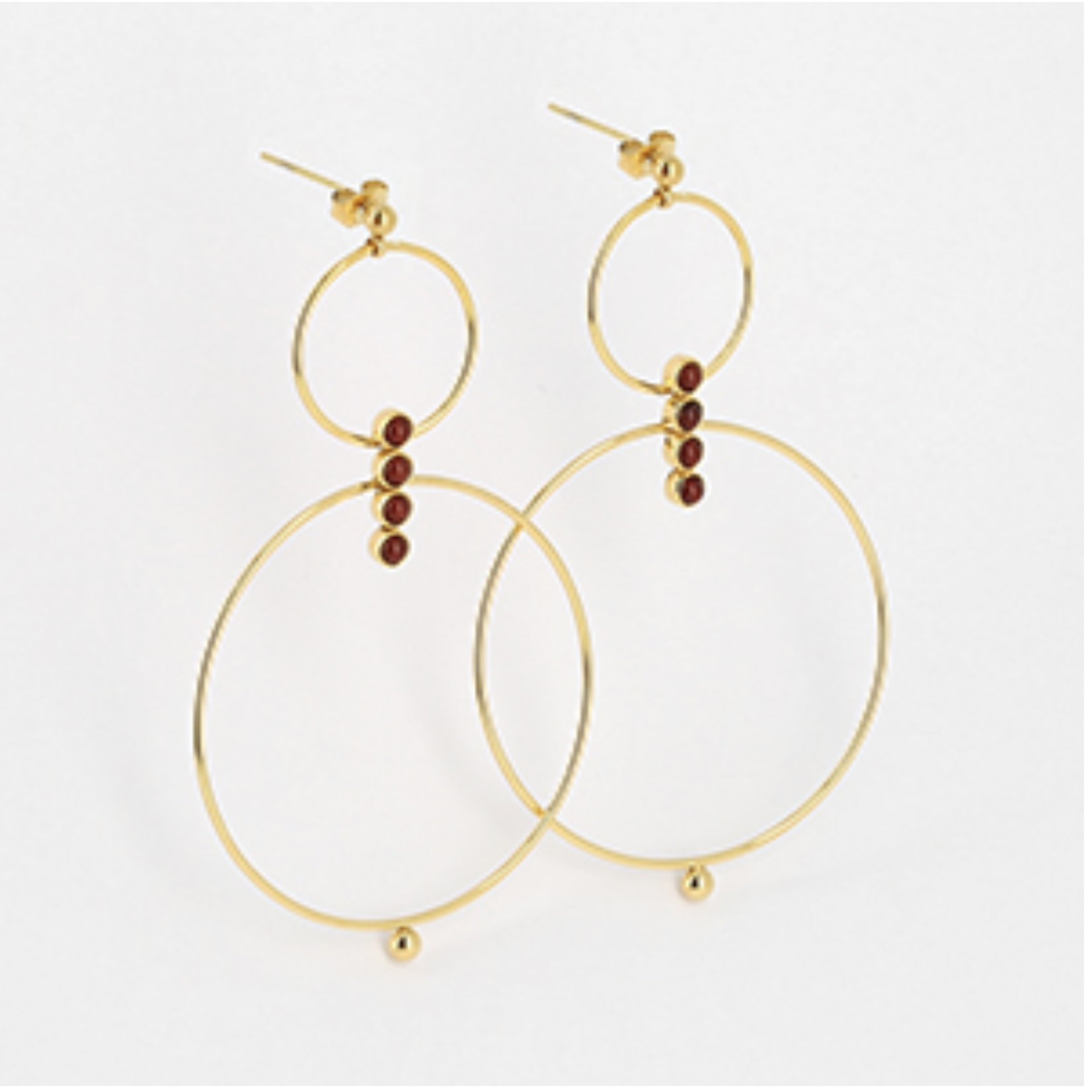 ZAG Bijoux Denisse Earrings Red