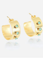 ZAG Bijoux Rico Earrings - Turquoise