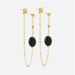 ZAG Bijoux Declan Earrings - Black