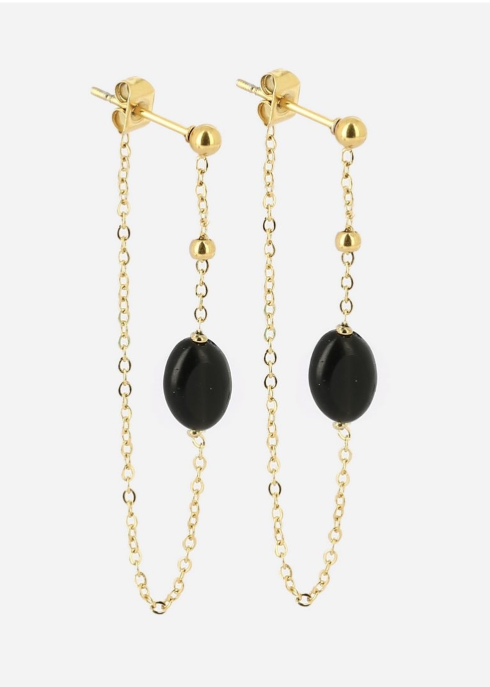 ZAG Bijoux Declan Earrings - Black