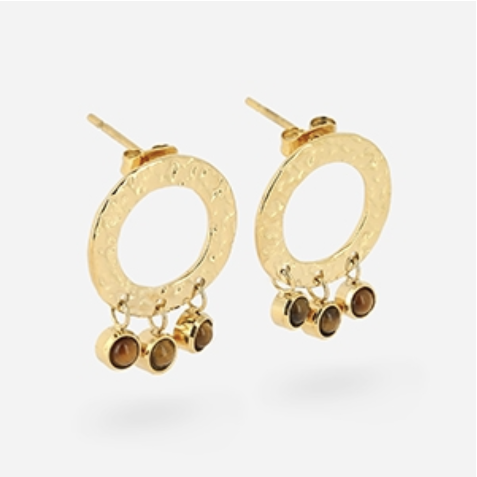 ZAG Bijoux Thalie Earrings Brown