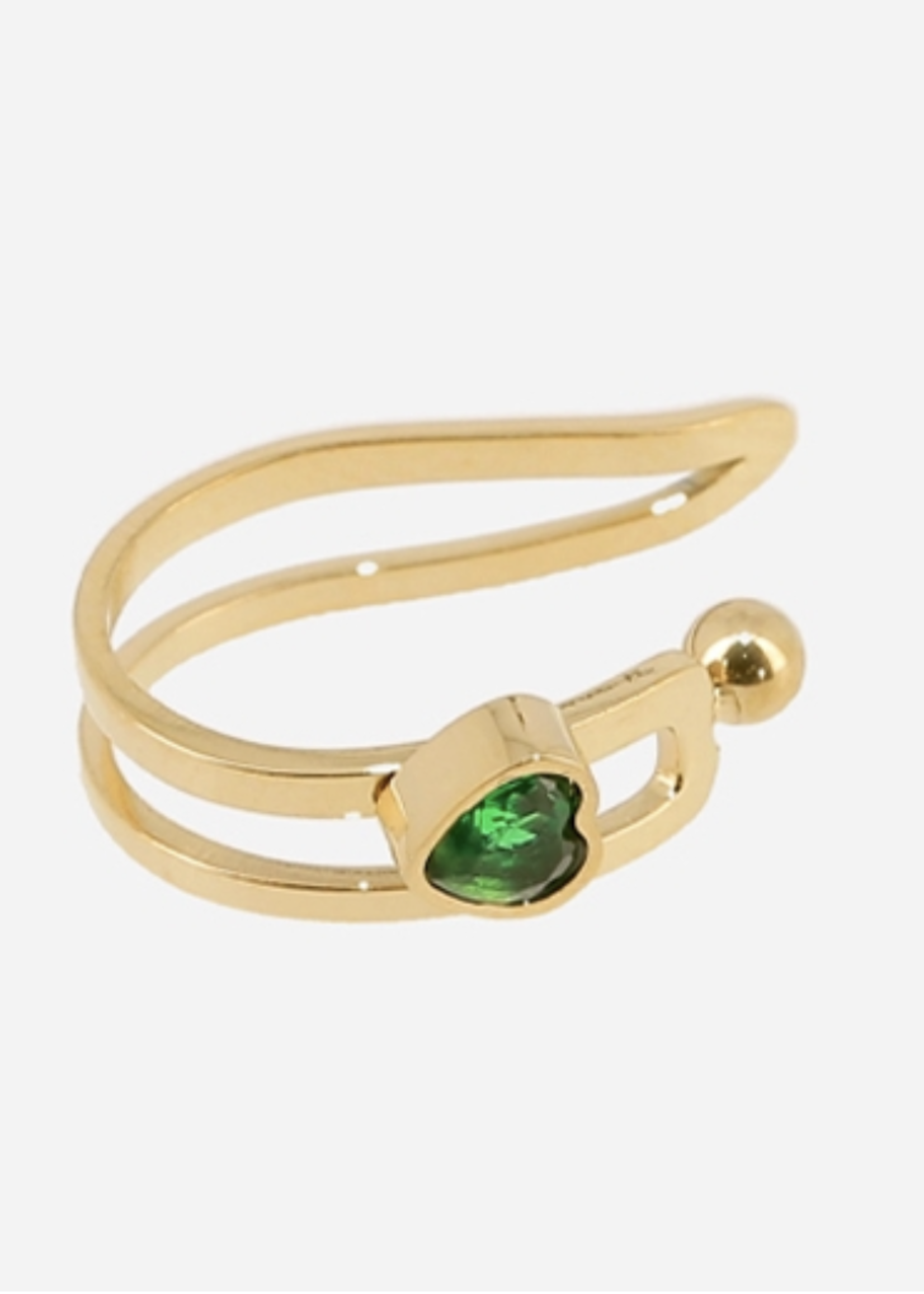 ZAG Bijoux Dorothea Earcuff Green