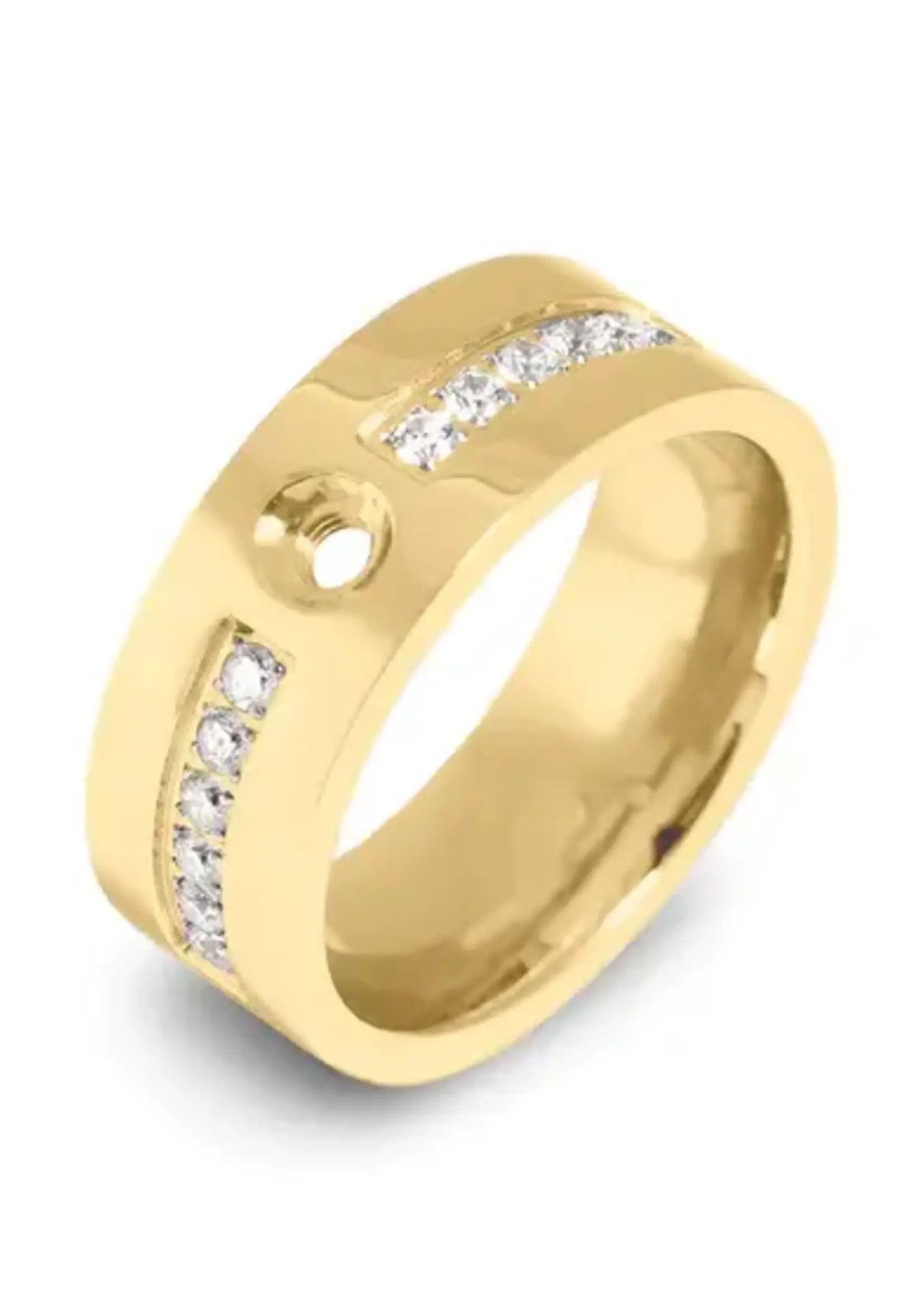 MELANO Twisted Flat Basic CZ Ring 48