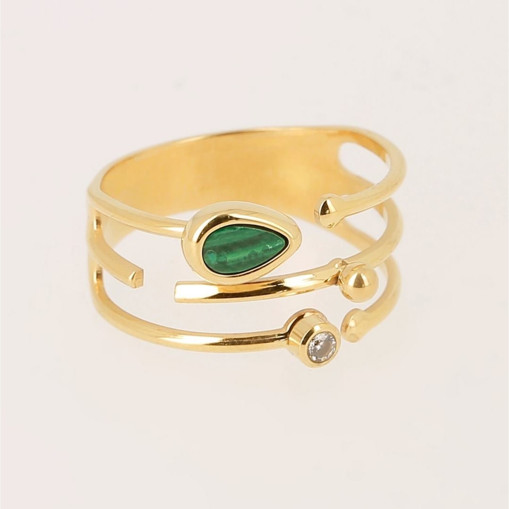 ZAG Bijoux Minnie Ring Green