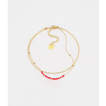 ZAG Bijoux Alana Anklet Red