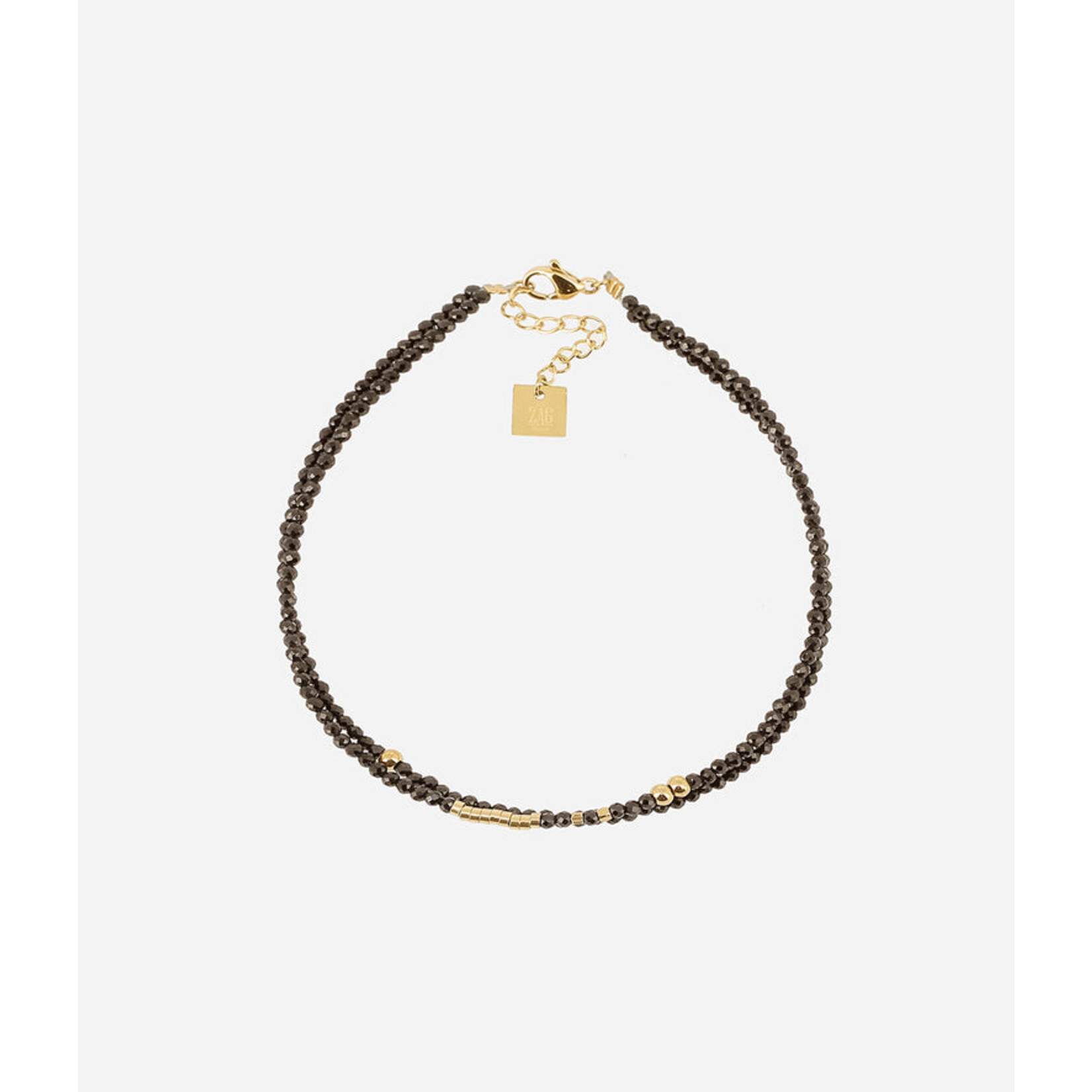 ZAG Bijoux Favela Anklet Black Onyx