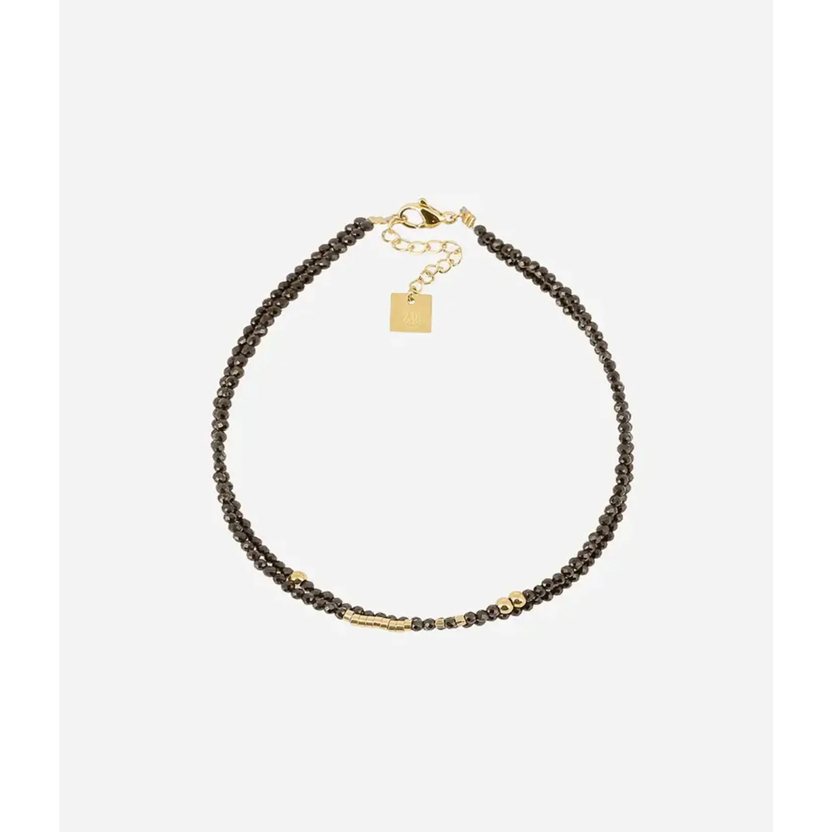 ZAG Bijoux Favela Anklet Black Onyx