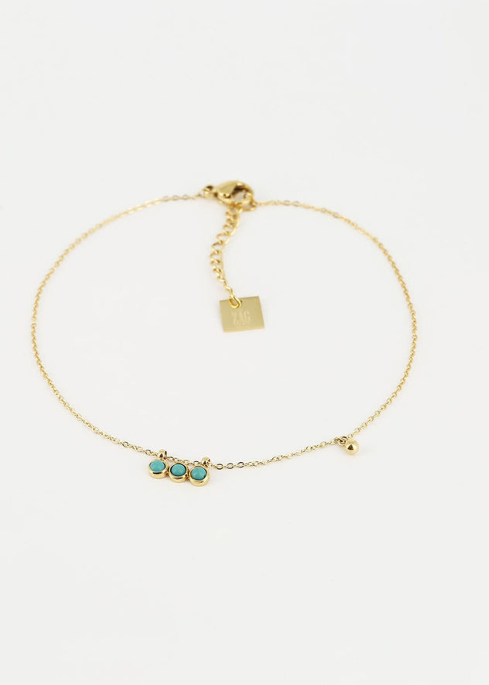ZAG Bijoux Ormiga Anklet Turquoise