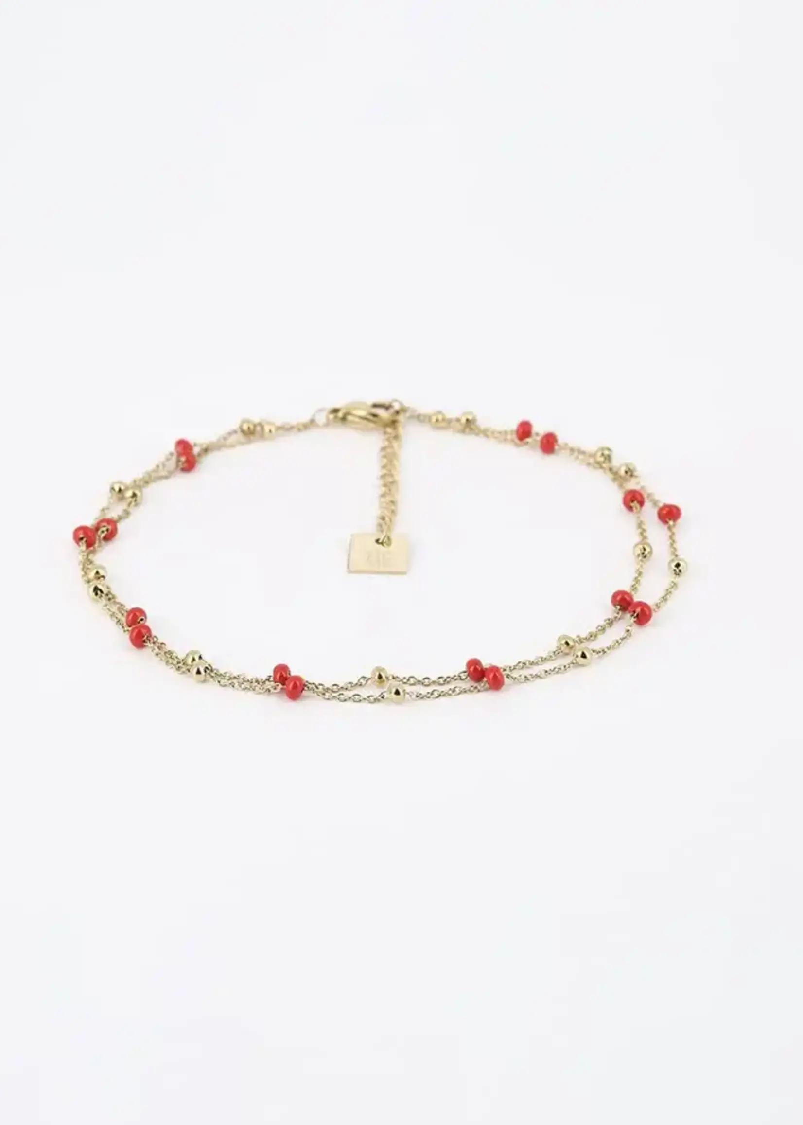 ZAG Bijoux Billes Bracelet Red