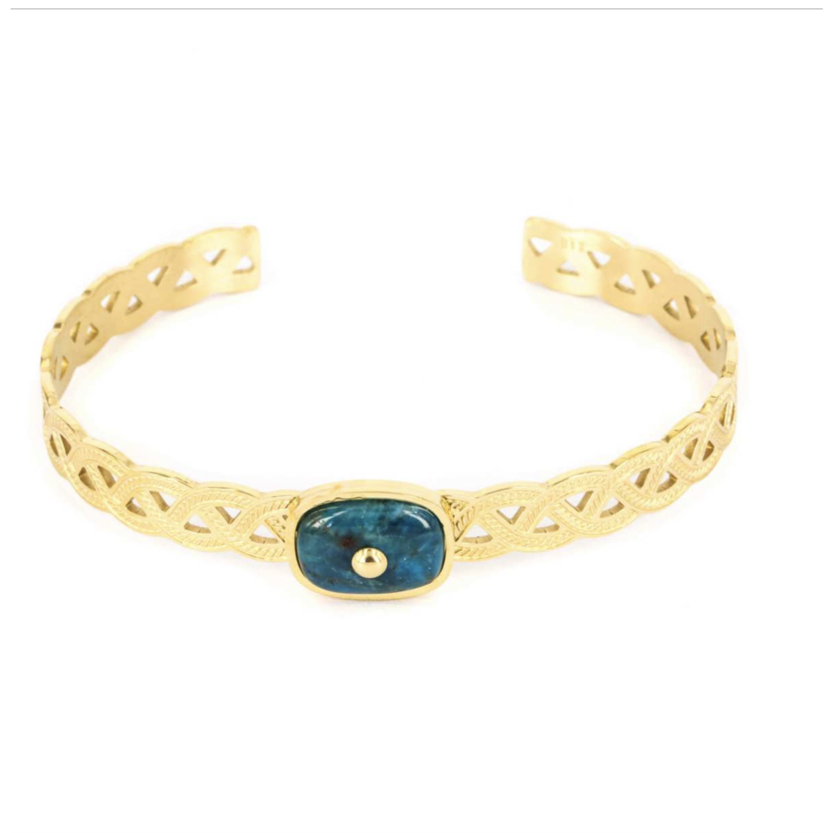 ZAG Bijoux Braid Bangle Apatite Blue