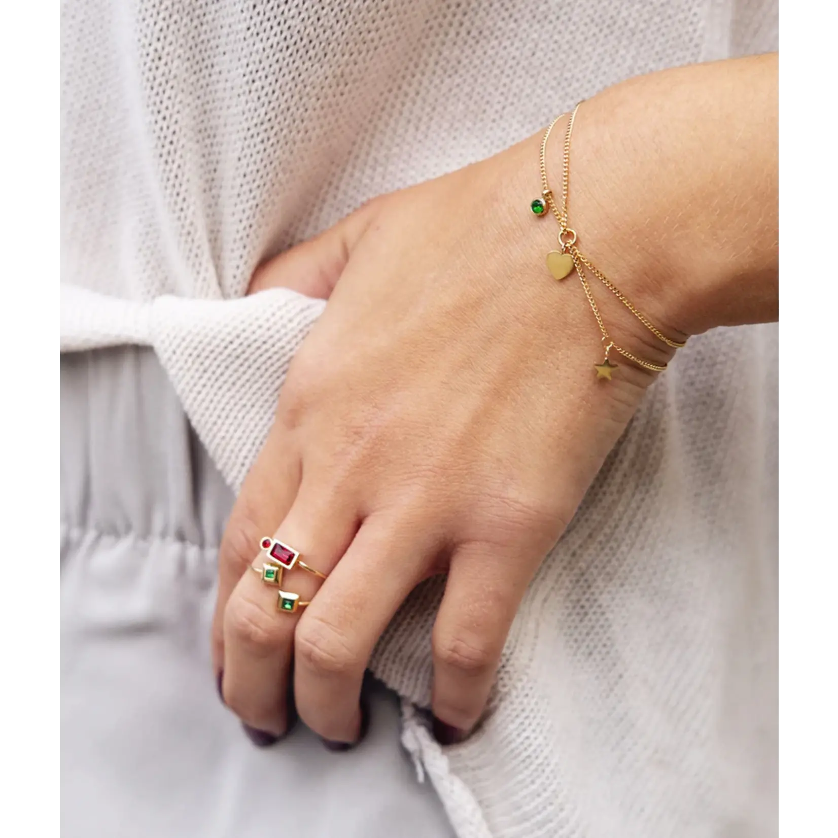 ZAG Bijoux Serenity Ring  Red