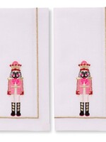 Vondels Embroidered Napkins Nutcracker White 45cm Pack of 2