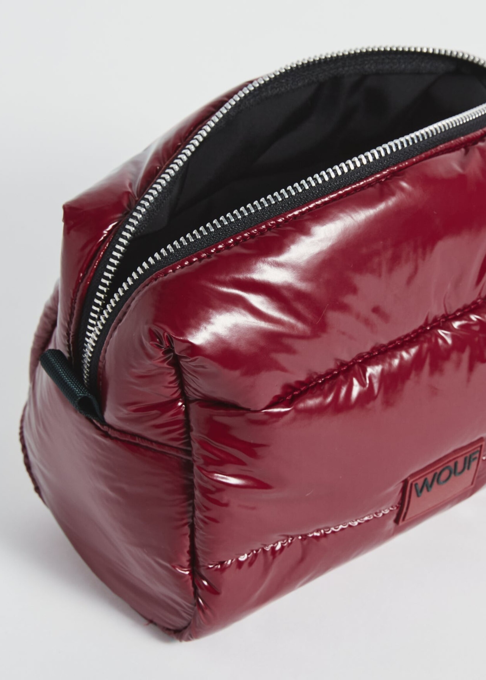 WOUF Burgundy Glossy Toiletry Bag