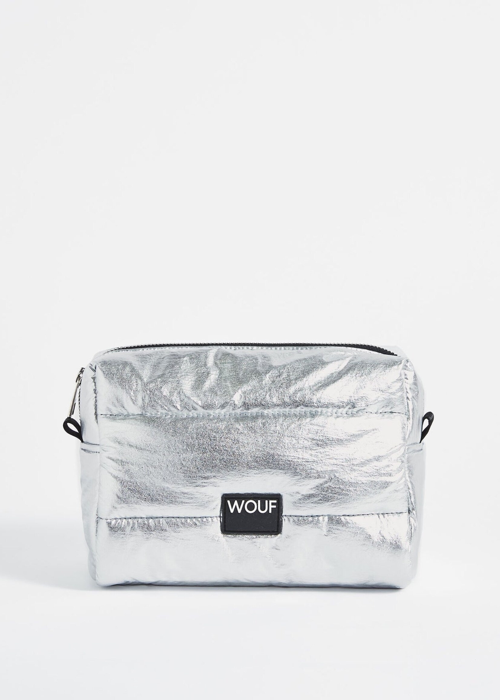 WOUF Silver Glossy Toiletry Bag