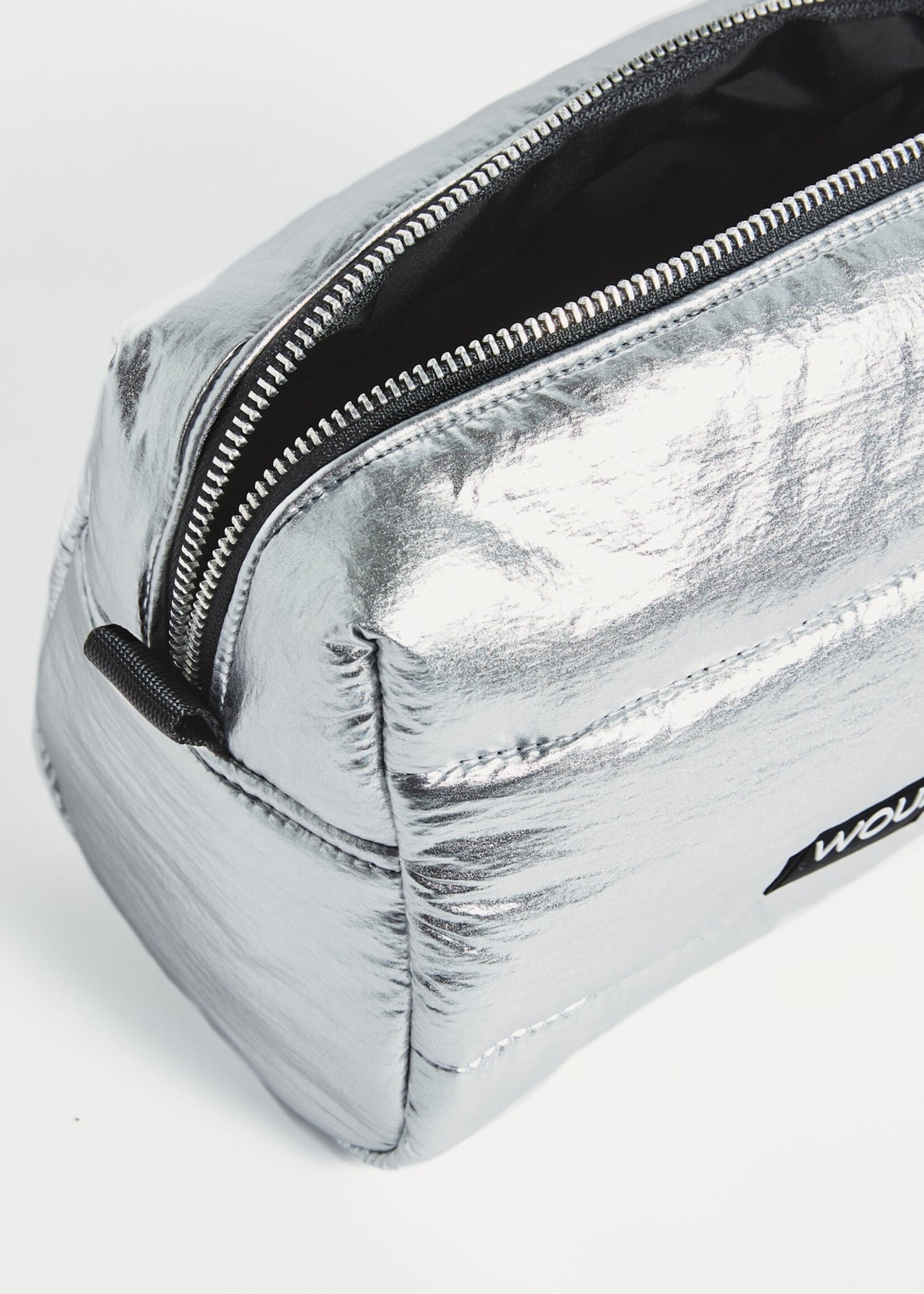 WOUF Silver Glossy Toiletry Bag