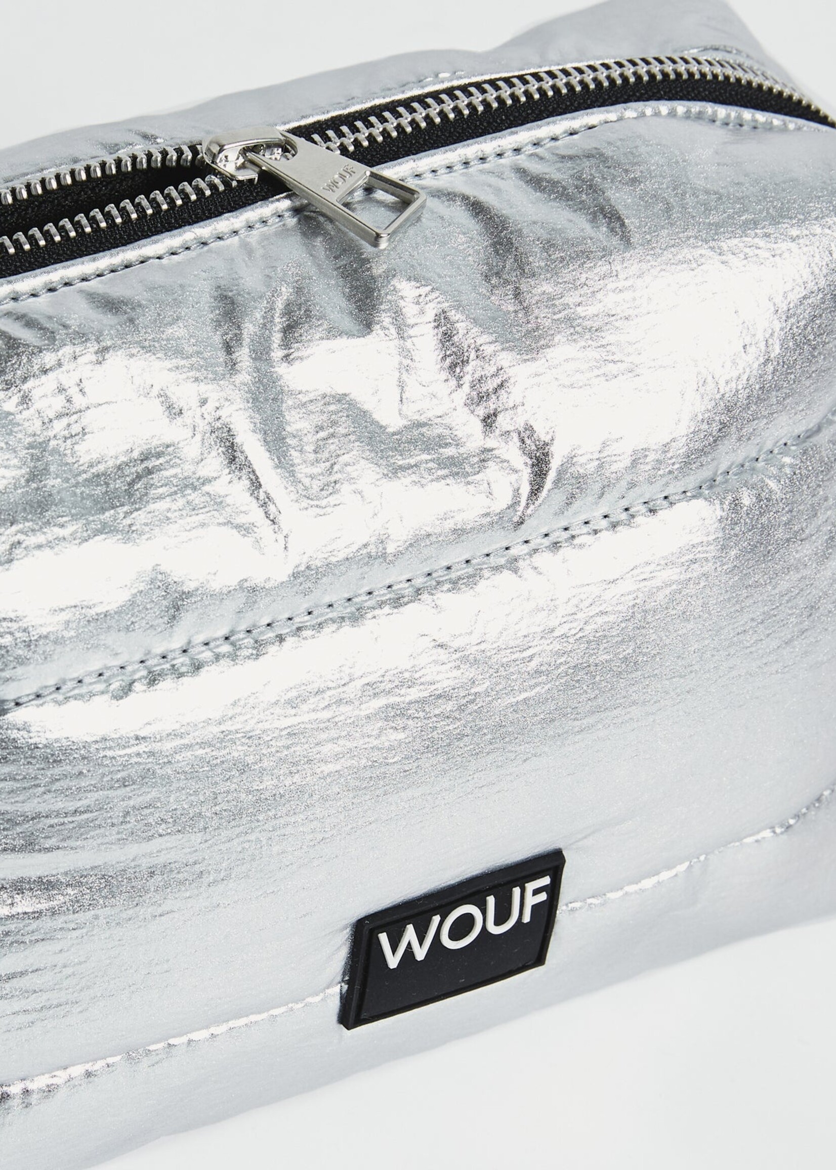 WOUF Silver Glossy Toiletry Bag