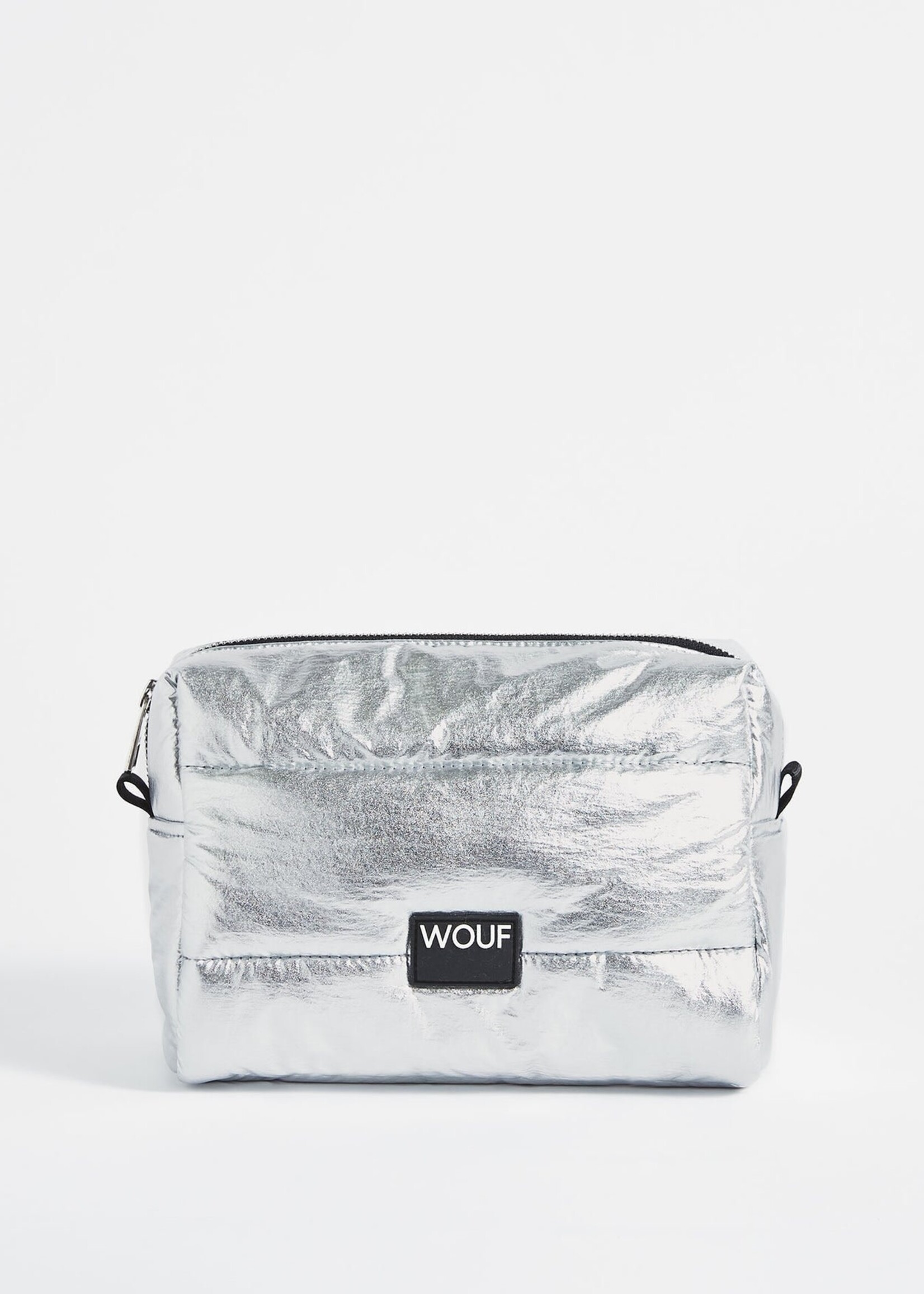 WOUF Silver Glossy Toiletry Bag