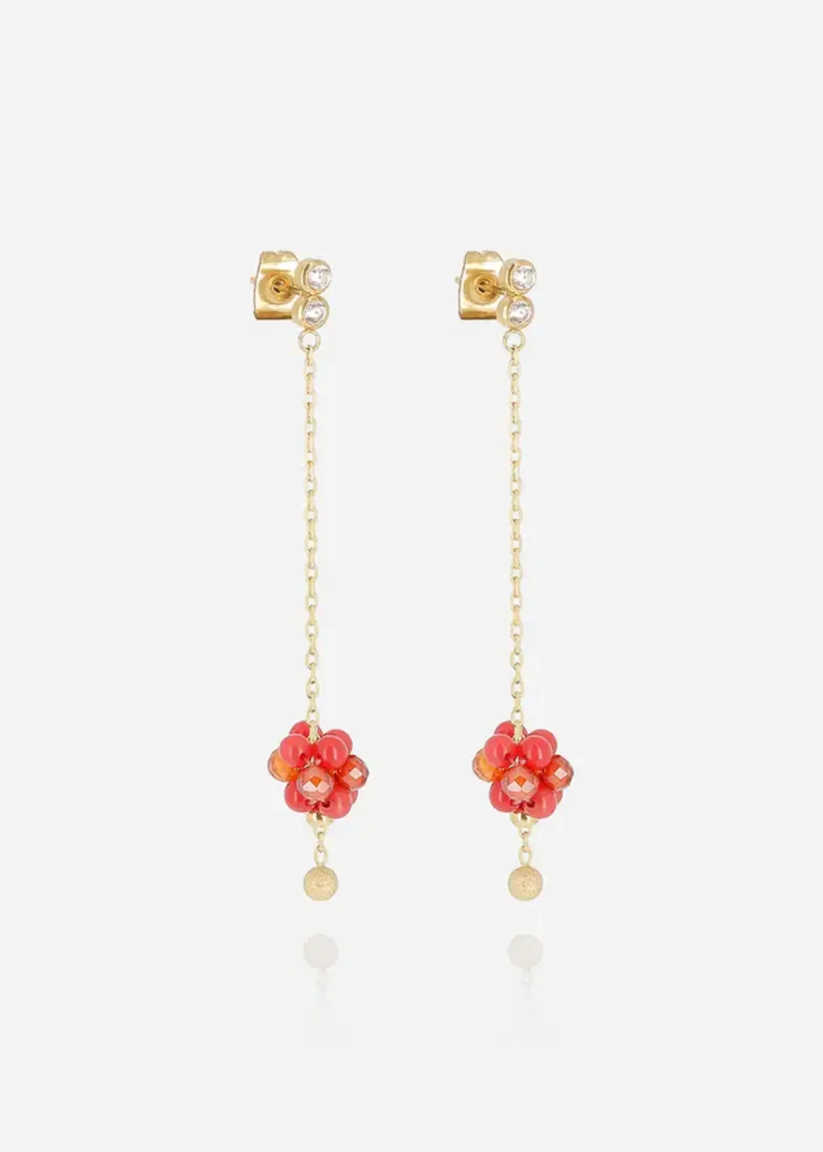 ZAG Bijoux Bacca Earrings Orange