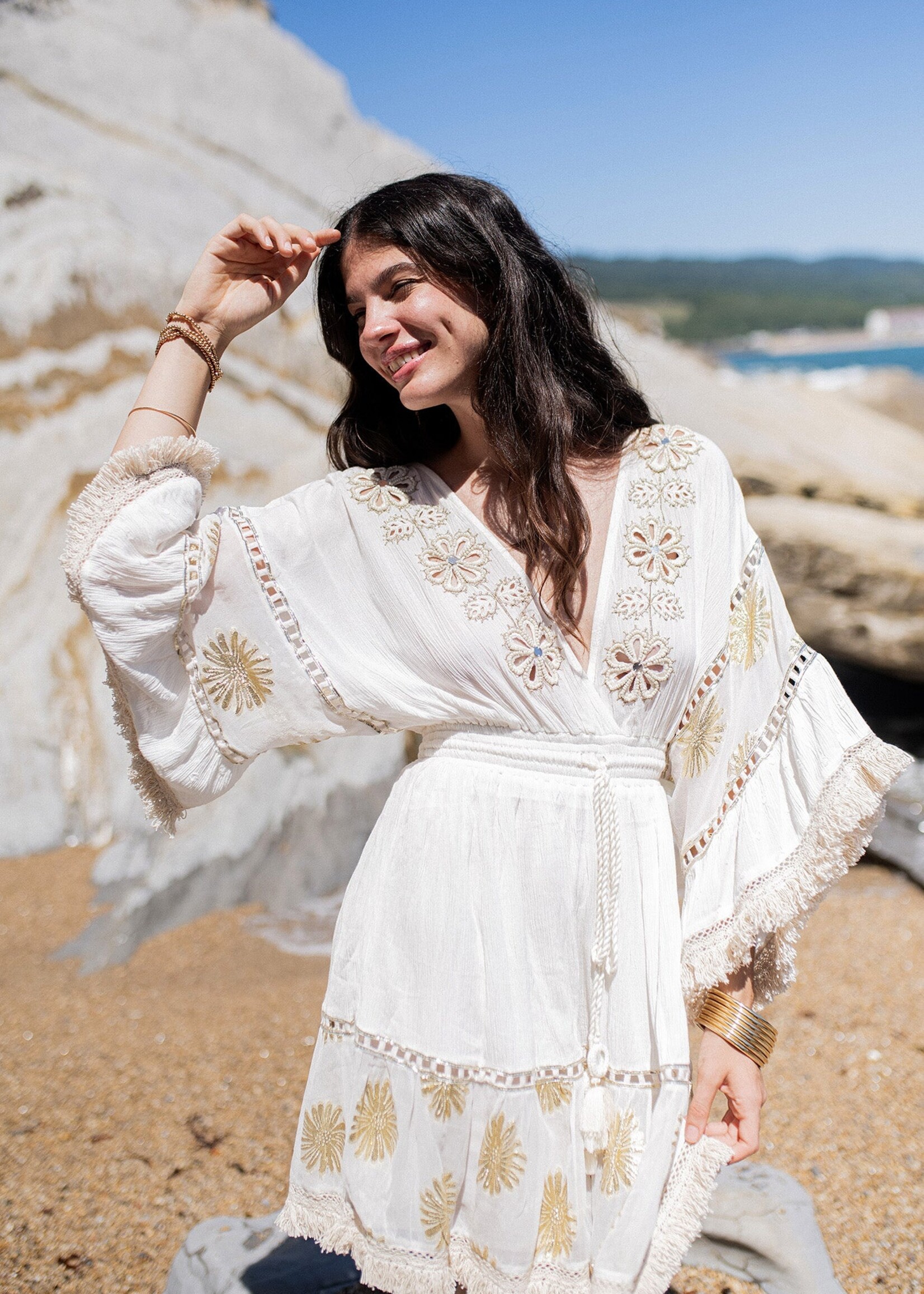 Piti Cuiti MANILA WHITE SHORT DRESS