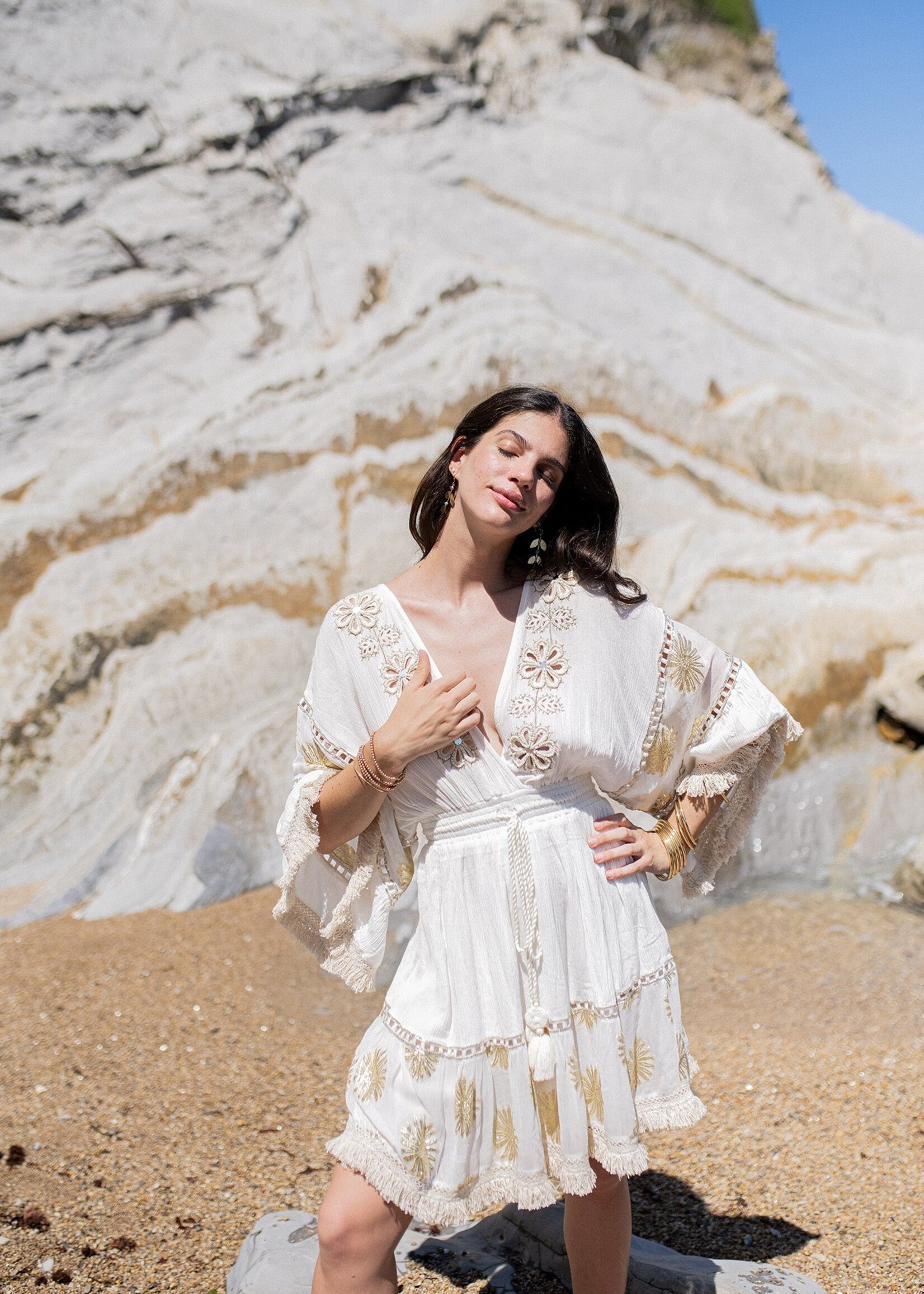 Piti Cuiti MANILA WHITE SHORT DRESS