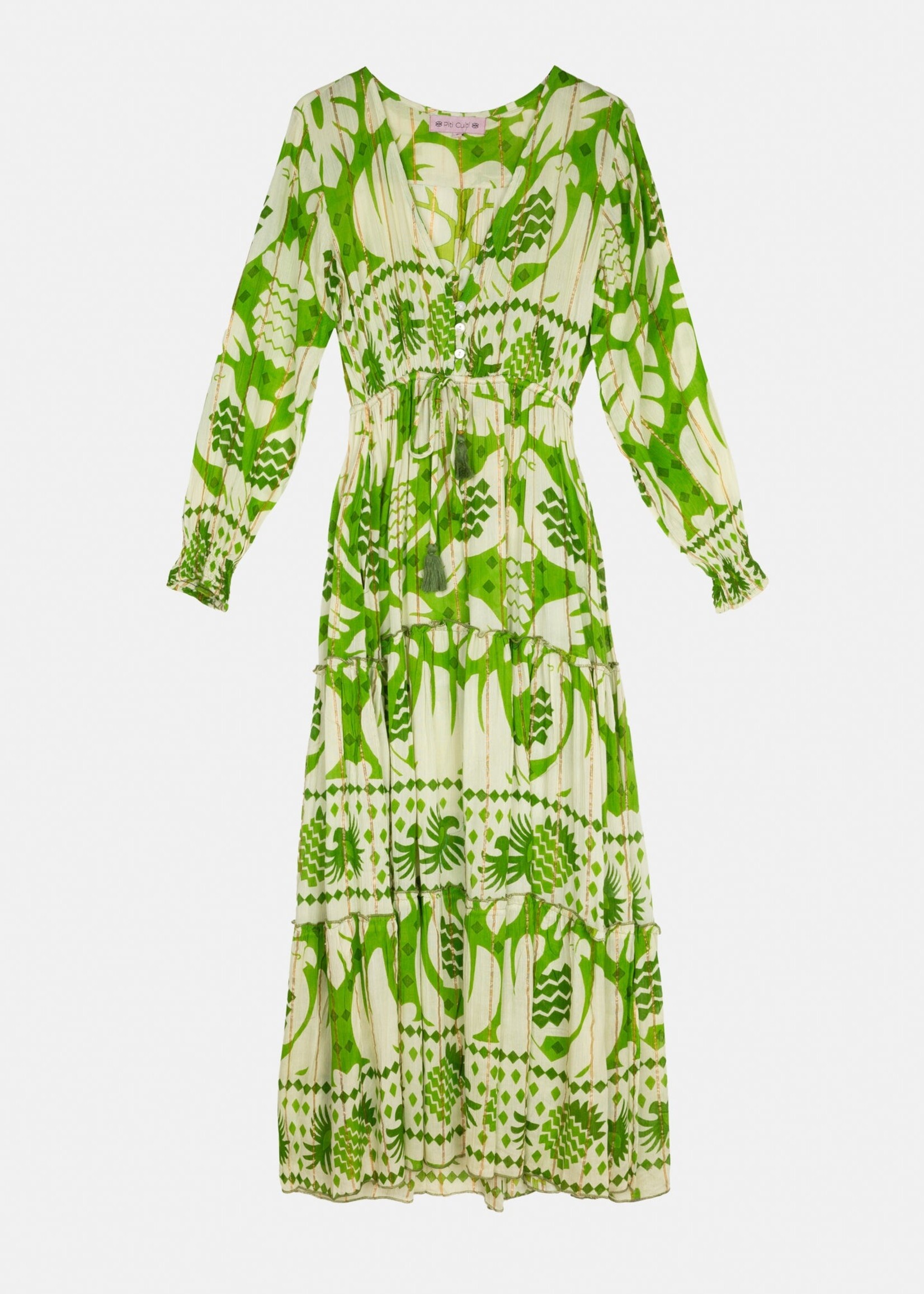 Piti Cuiti ACAPULCO GREEN LONG DRESS