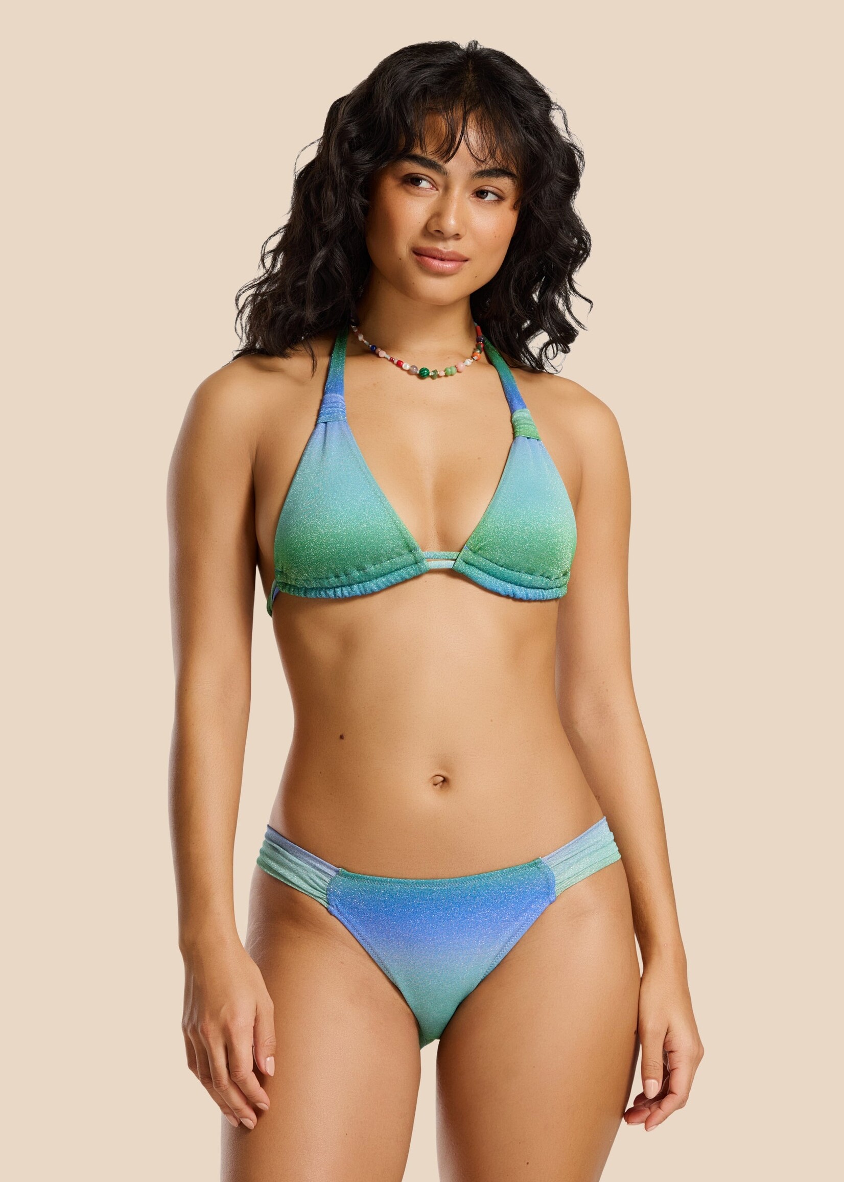 SHIWI BIBI BIKINI SET OMBRE GLITTER | GREEN- 34