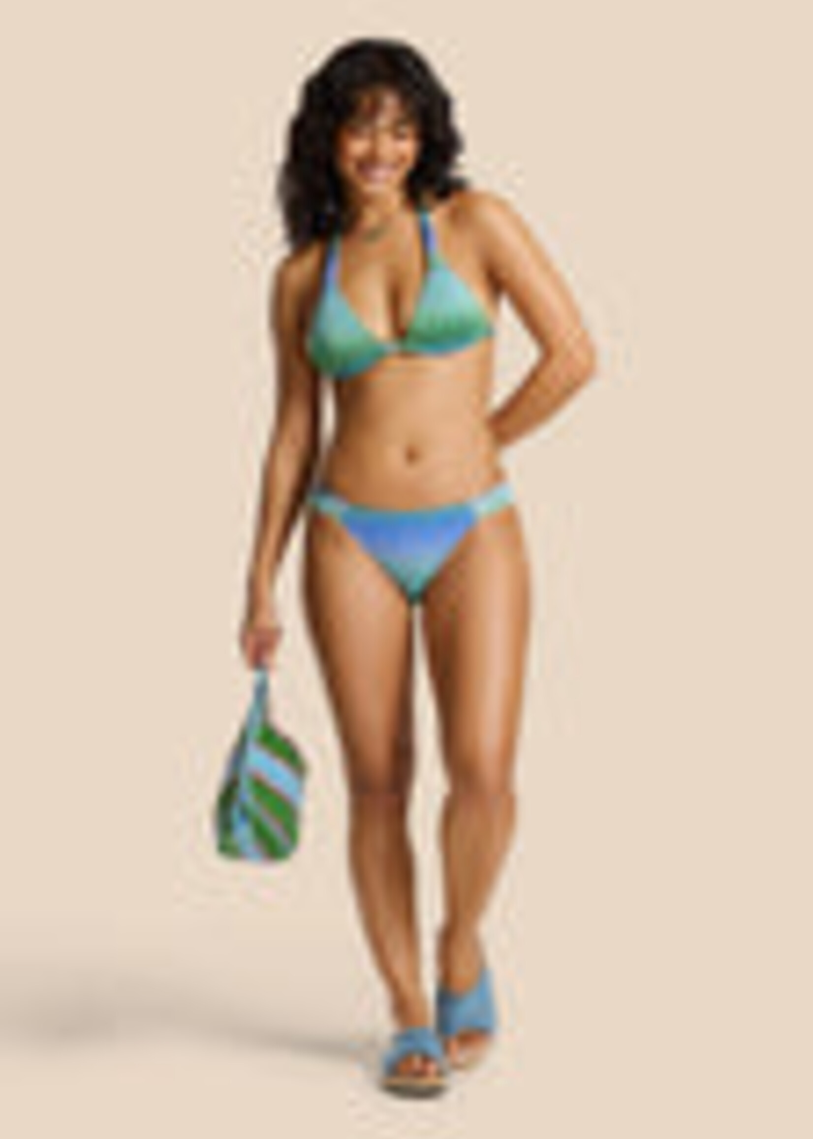 SHIWI BIBI BIKINI SET OMBRE GLITTER | GREEN- 34